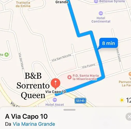 Queen Bed & Breakfast Sorrento